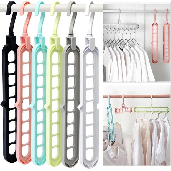 NIB Pack of 6 Multifunctional Closet Hanger Organizer - Picture 1 of 7